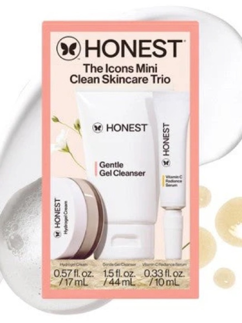 Honest Beauty The Icons Mini Clean Skincare Set 3ct